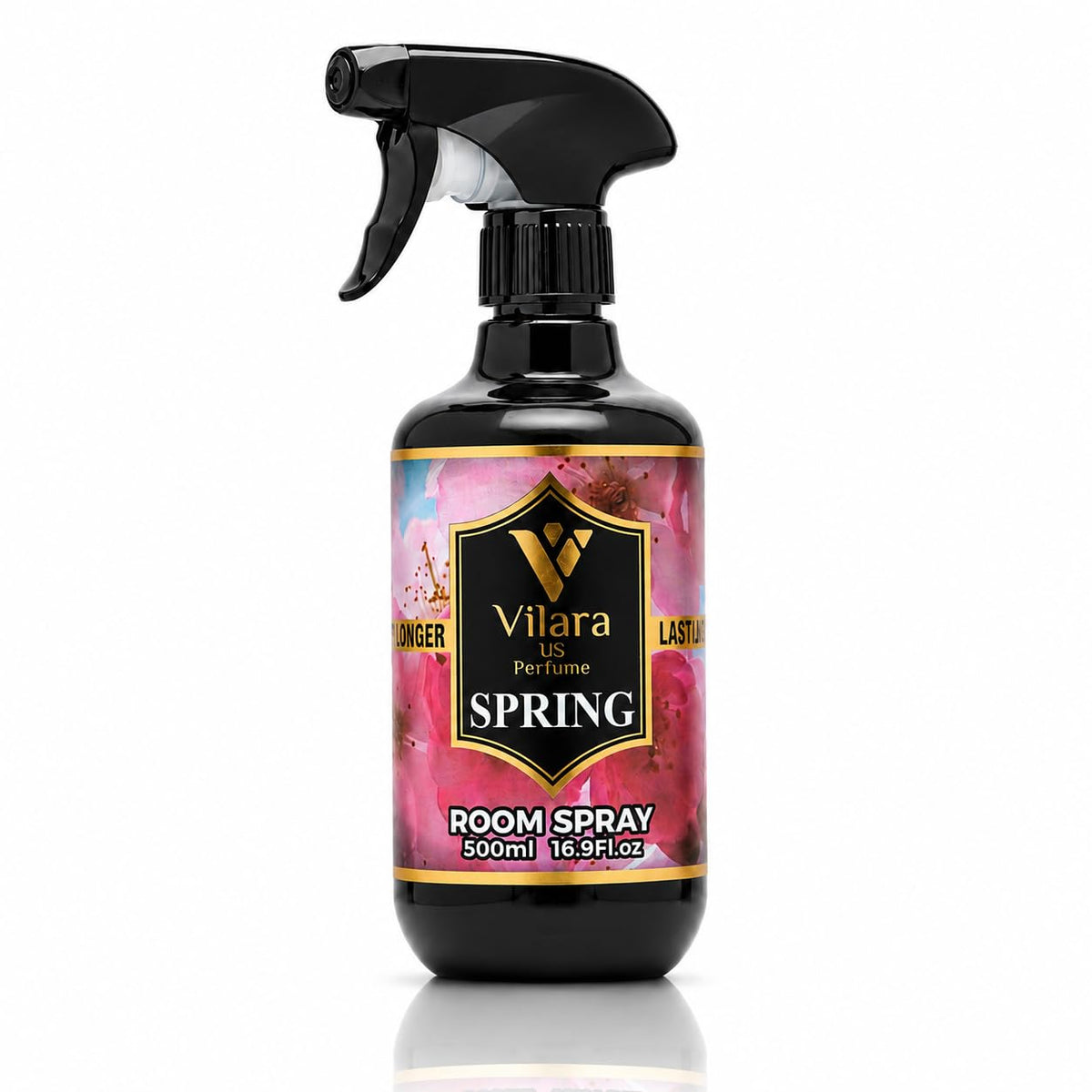 Vilara US Room Spray Freshener – Long-Lasting Luxury Perfume Scent, Linen & Fabric Spray for Bedding, Furniture, Home & Bedroom Aromatherapy – 16.9 fl oz (Spring) 500ml