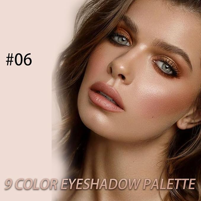 CAKAILA Brown Eyeshadow Palette-Neutral Nude Brown Smokey Eye Shadow Palette,Rose Gold Bronze Naked Cream Eyeshadow Palette Makeup,Natural Eyeshadow for Eyes Long Lasting Naturing-Looking