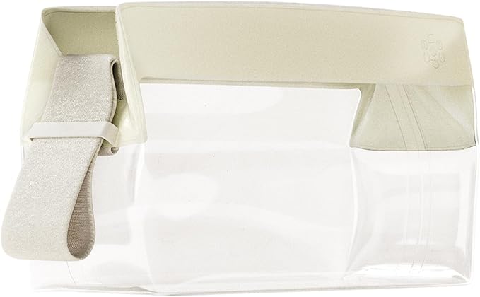 Cadence Parcel - Clear Travel Kit with Zipperless Magnetic Closure - Pebble, Small - Durable, Leak-Resistant and TSA Approved Toiletry Bag - Modular Organization - Recycled TPU (.5 Qt)