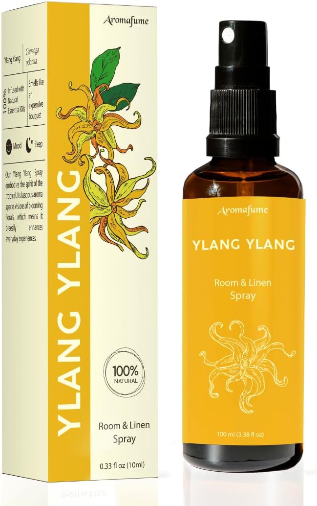 Ylang Ylang Air Freshener Spray for Room, Linen & Pillow 100ml by Aromafume