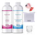 BEVINAS Nail Polish Remover Kit Nail Polish Remover & Slip Solution Polish Remover for Nails Slip Solution for Poly Gel Nails with Glass Cup Nail Cleaning pads