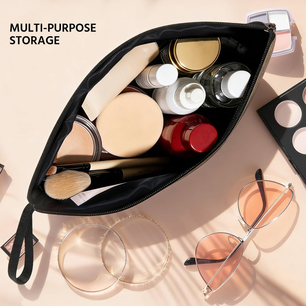 Summer Cosmetic Bag Beach Accessories Sunshine Inspirational Gifts for Beach Lovers Women Girls Coworker Grandma Best Friends Mothers Day Graduation Birthday Friendship Gifts Vacation Makeup Bag