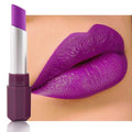 Magenta Purple Red Cream Matte Lipstick Stick 13#, Longwear Full Coverage Velvet Lip Color, Waterproof Multi-Use Lip & Cheek Makeup for Party & Daily Wear, Labial con color mate para uso diario