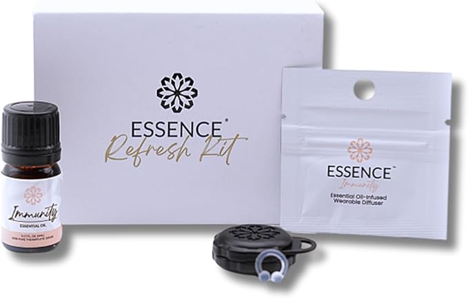 Essence Wearable Aromatherapy Nasal Diffuser – Immunity Blend Essential Oil
