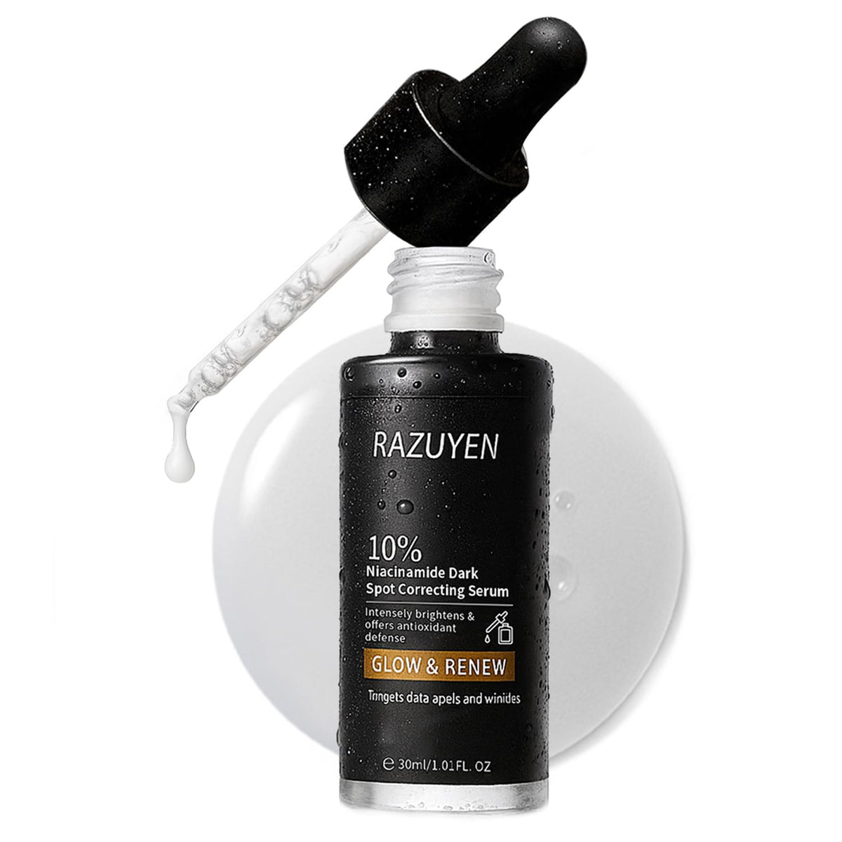 RAZUYEN 10% Niacinamide Serum for face, with Panthenol & Arbutin, 30 ml