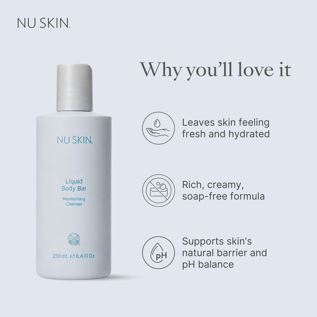 Nu Skin Liquid Body Bar | Moisturizing Cleanser | 8.4 oz | 1 Pack