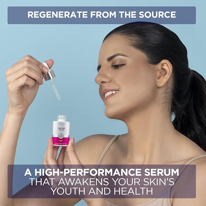 Dernier Stem Cell Face Serum, 3% Stem Cells, Hyaluronic Acid Firming