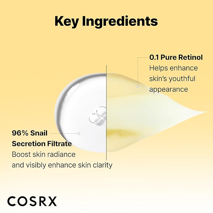 COSRX Snail 96% Mucin Essence 2ea & Retinol 0.1% Cream Mini Sample 1ea