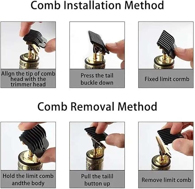 Wrrozz Professional Hair Clippers for Men Cordless, T-Blade & Copper Motor, Rechargeable Beard Trimmer with 3 Guards for Barber-Level Haircut & Trimming