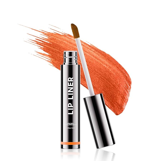 Anguishil Lip Liner Stain Peel off - Waterproof & Long Lasting Peel Lip Stain Non-Stick Cup, Enhancing Complexion & Nourishing for All Skin Types, Create A Natural Lip Color (Coral)