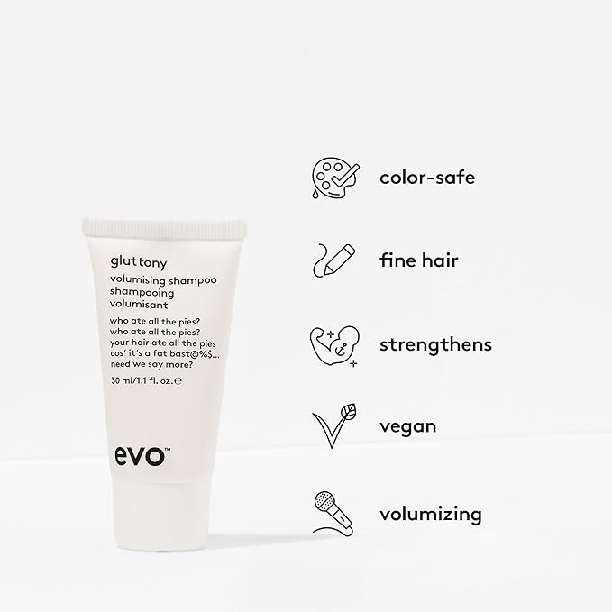 Evo Volumizing Introduction Set - Sulfate-Free Shampoo, Conditioner, Root Spray & Styling Lotion For Fine Hair - Travel Size