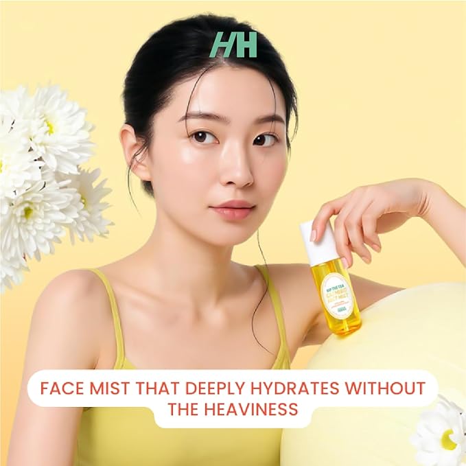 Handmade Heroes Cooling Summer Face Spray | Calming Cooling Chamomile Facial Mist for Perimenopause & Menopause | with Hyaluronic Acid and Jasmine | Sip The Tea Calming Mist