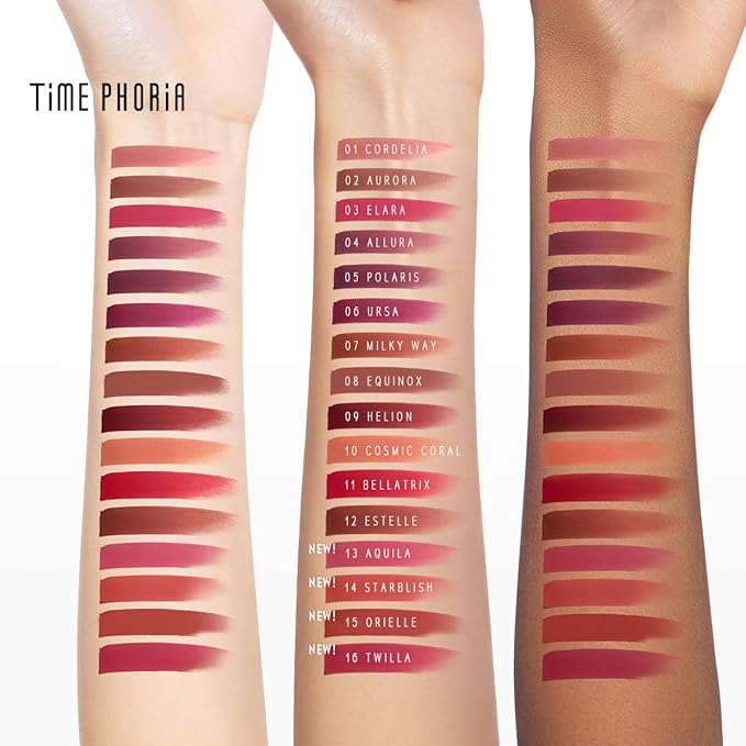 TIMEPHORIA Nebula Velvet Lip Cream, Soft Blur Matte Lip Tint 02 Aurora