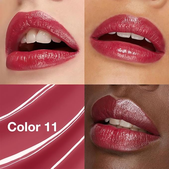 HHLTOH 1Pcs Tinted Lip Balm Moisturizing Lipstick – Waterproof Hydrating Matte Lip Balm for Women, Creamy Natural Color Stain for Dry Lips,Soft Matte Finish with Subtle Scent (#11 Retro Red)