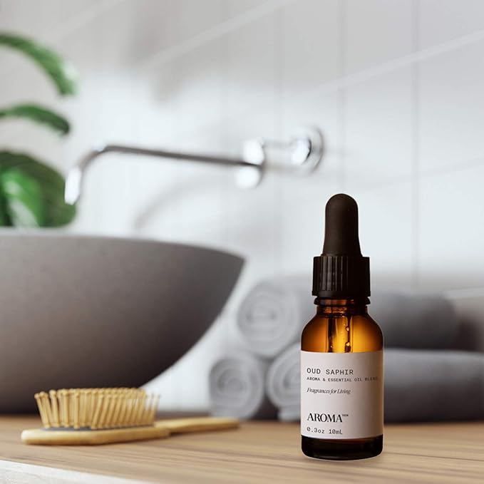 Aromatech Oud Saphir Aroma Essential Oil Blend: Luxury Hotel Inspired Aromatherapy with for Ultrasonic Diffusers & Nebulizers (10 mL)