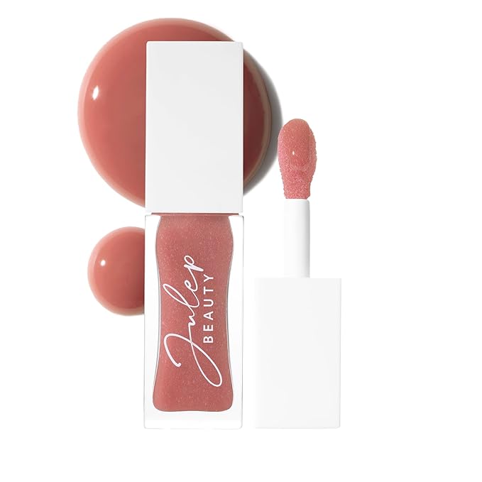 Julep So Plush Glossy Lip Oil – Hydrating Lip Tint & Gloss, Soft Mauve