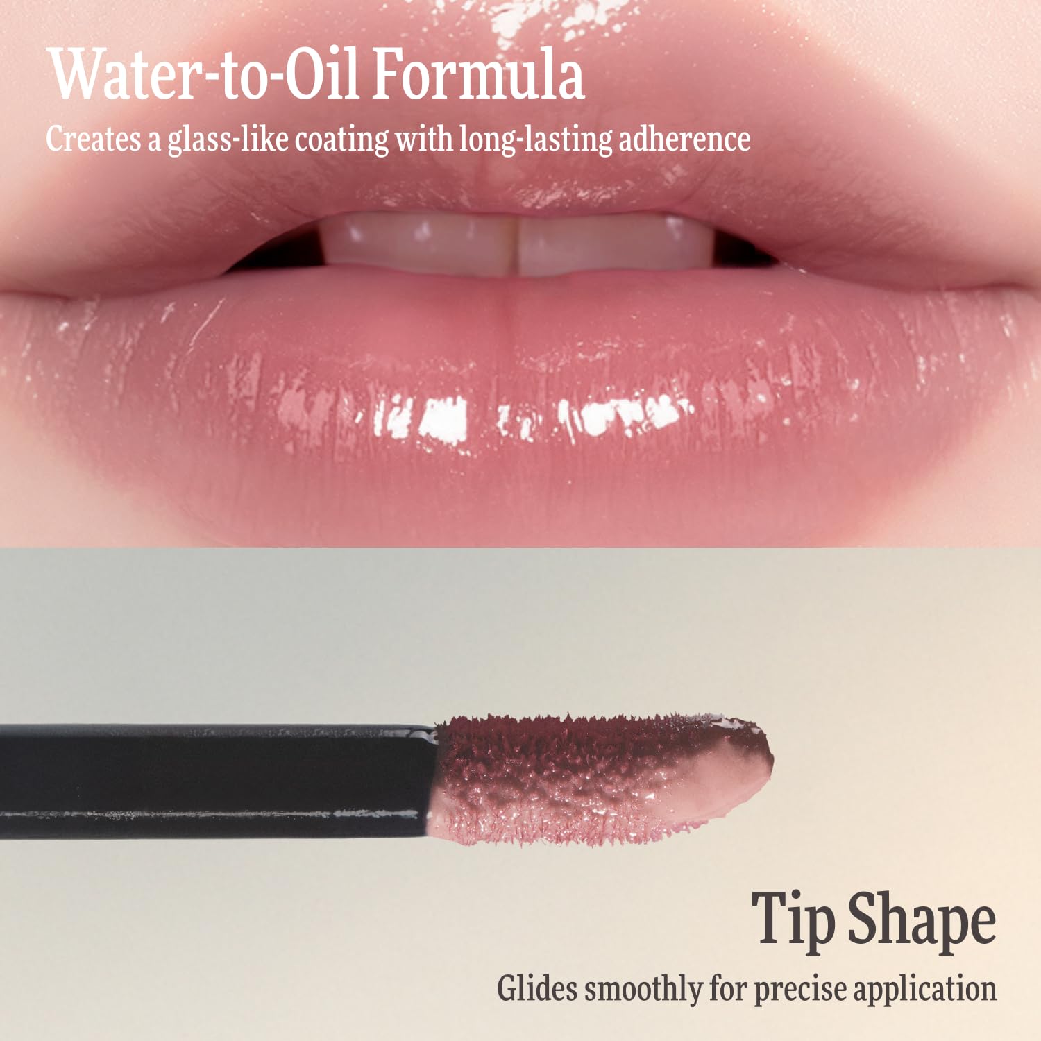 DINTO Blur-Glowy Mini Lip Tint (253 Ad Veritas) – Dewy Finish Glowy Korean Lip Tint, Long Lasting All Day Stain, Muted Pink Beige, Vegan & Cruelty-Free, 0.04 fl oz