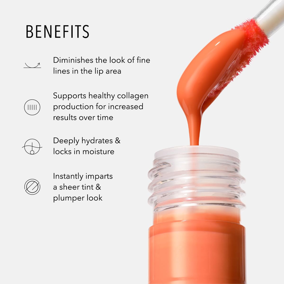 HydroPeptide Perfecting Lip Gloss & Plumping, Santorini Red, 0.13 oz