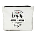 Team Gifts Makeup Bag, Appreciation Gifts Cosmetic Bag for Employees