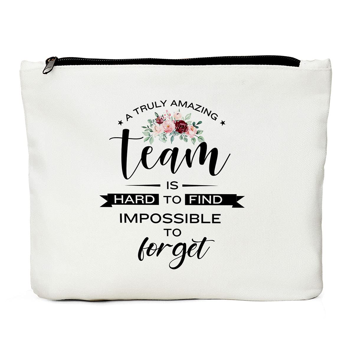 Team Gifts Makeup Bag, Appreciation Gifts Cosmetic Bag for Employees