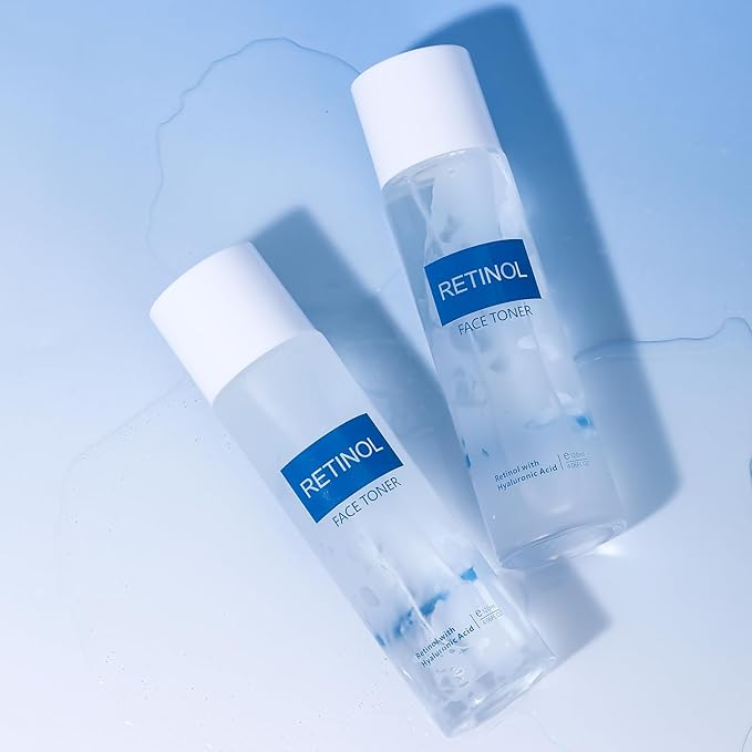 AOPEIBOTO Face Toner for Women, Retinol Facial Toner, Hyaluronic Acid Skin Toner for Firming Skin, Moisturizing, Reduce Fine Lines, Oil Dry Sensitive Skin, 4.06fl.oz/120ml