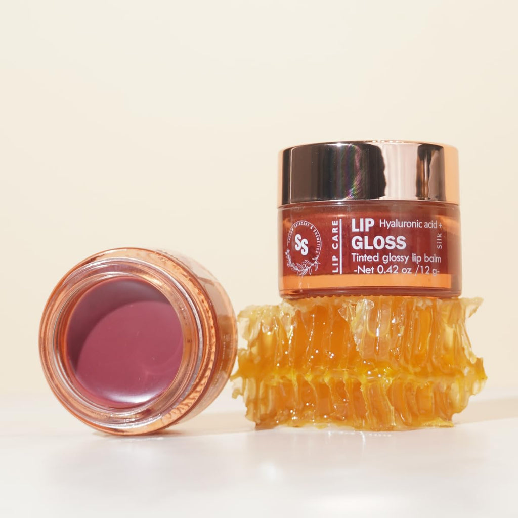 All natural lip balm - for dry, chapped, sensitive lips | with grassfed tallow, Castor oil, CoQ10, Hyaluronic Acid and Silk - Ultra Moisturizing, Conditioning, Organic (0.4 fl oz/12 mL) (Untinted)