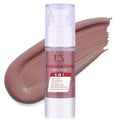 LXSKN 6-in-1 Makeup Infused with 1% Hyaluronic Acid- Matte + Poreless Liquid Foundation For A Glowing & Soft-Focus Look, Suitable for All Skin Types (410 Deep, Acne-serum Foundation)