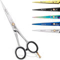 Stylonik Hair Cutting Scissors-Professional Hairdressing Scissors for Women,Men,Hair Stylists,Salon,Barber- 6.5-Inch Stainless Steel Hair Scissors with Finger Rest (Classic Scissor Shinny Polish)