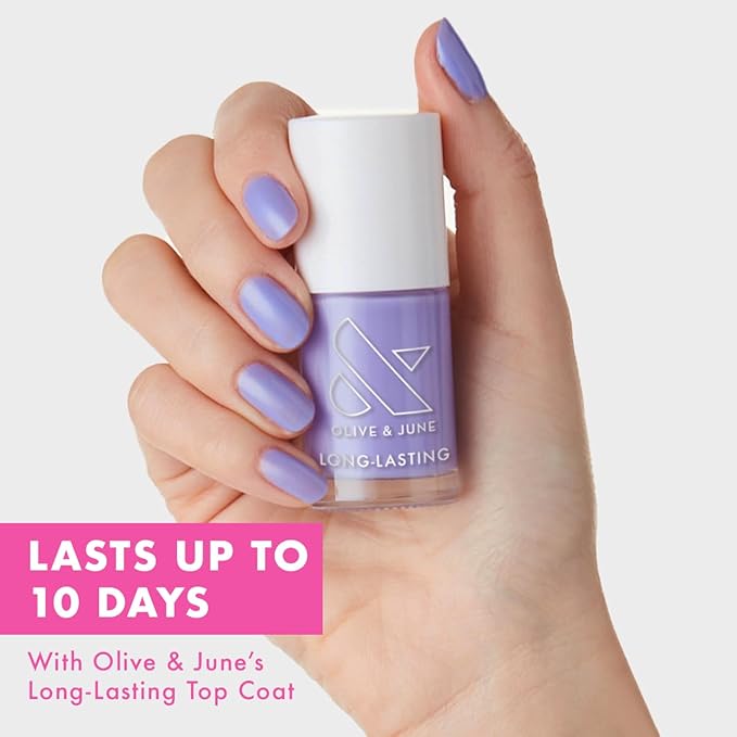 Olive & June Long Lasting Nail Polish, Bold & Unshaken Purple
