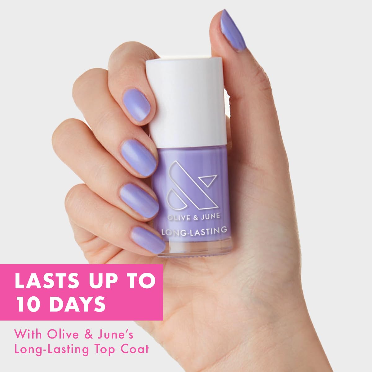 Olive & June Long Lasting Nail Polish, Bold & Unshaken Purple