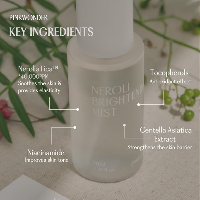 PINKWONDER Neroli Brightening Glow Serum Hydrating Mist 2.36 fl oz