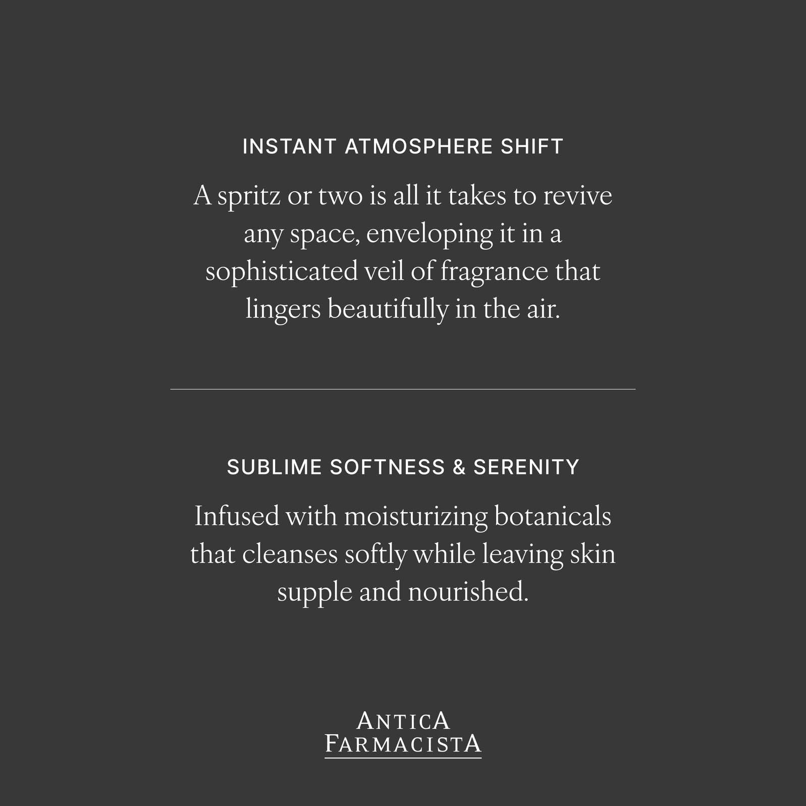 Antica Farmacista Room Spray - Elegant House Spray - Long-Lasting, Room Fragrance - Luxury Gift for Housewarming - Liquid Velvet, 3.4 fl oz