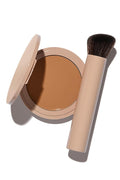 No Makeup Makeup Foundation & Brush Duo, Cream-Balm Formula, Tan