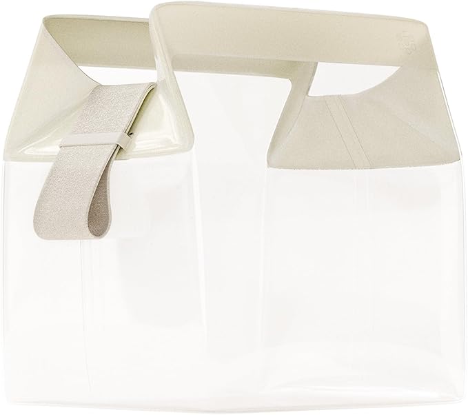 Cadence Parcel - Clear Travel Kit with Zipperless Magnetic Closure - Pebble, Large - Durable, Leak-Resistant and TSA Approved Toiletry Bag - Modular Organization - Recycled TPU (2 Qt)
