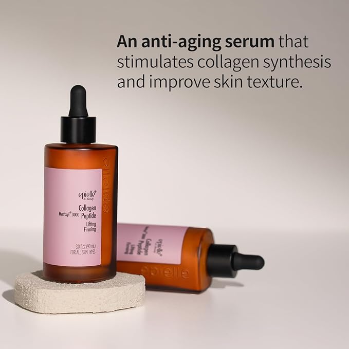Epielle Complex Collagen + Peptides Serum 3 fl.oz, Glowing and Firming Formula for Uneven Tone & Enlarged Pores, Anti-Aging for Face, Korean Skin Care