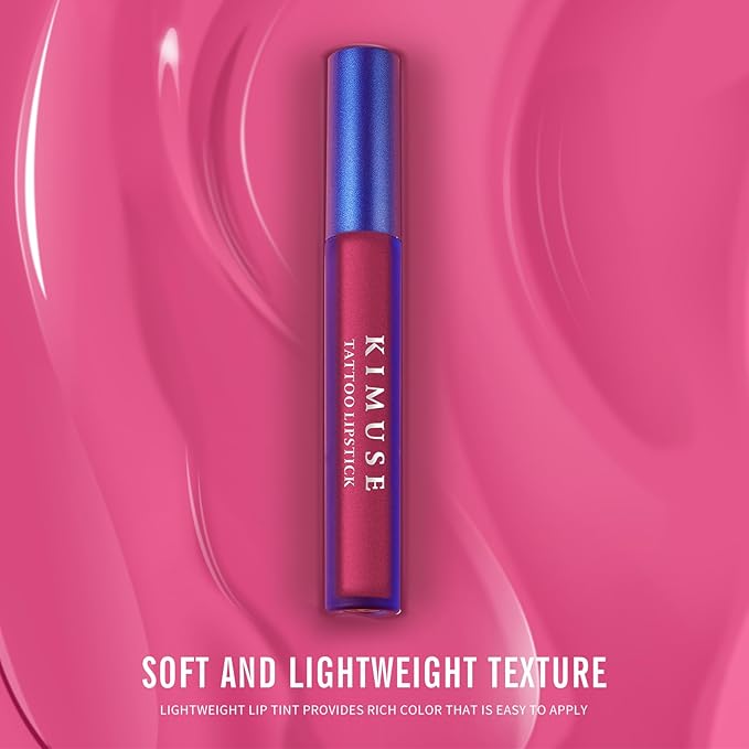 KIMUSE Lip Stain Peel Off, Matte & Waterproof