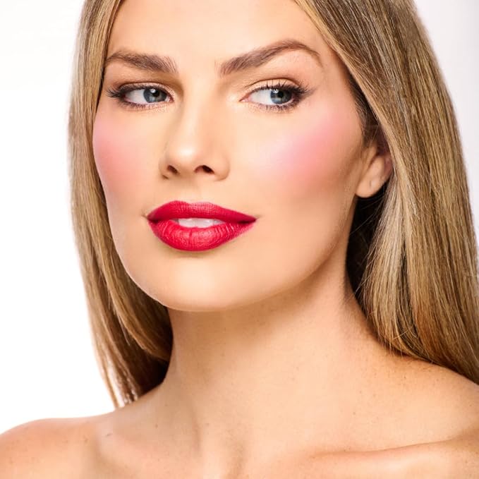 Haute Minute Makeup Blush + Brighten Highlighter Duo, Mini Lightweight Blendable Shimmer Blush, High Pigmented Makeup Powder Palettes, Cruelty Free - #Blessed