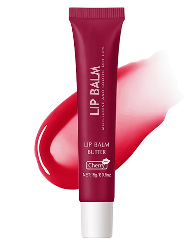 Lip Balm Butter Cherry, Yummy Lip Gloss Oil, Jelly Lip Treatment Lipgloss