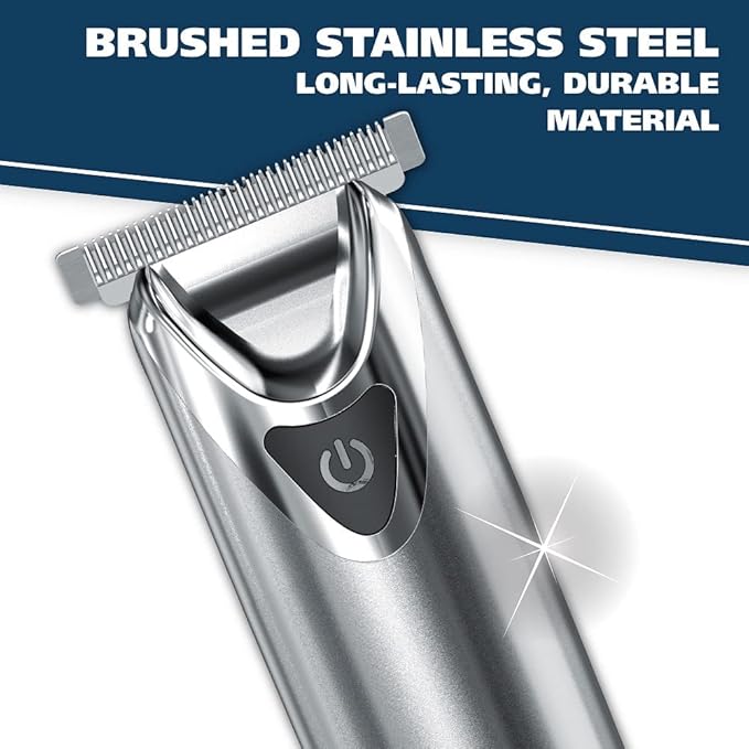 Wahl USA Stainless Steel Lithium-Ion Cordless Beard Trimmer for Men