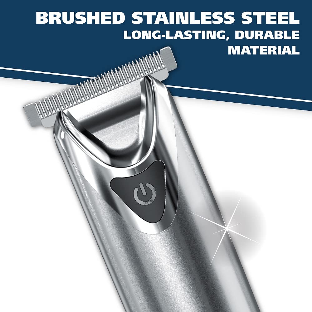 Wahl USA Stainless Steel Lithium-Ion Cordless Beard Trimmer for Men