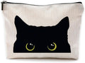 NEGIGA Cat Makeup Bag, Black Cat Kitty Kitten Cosmetic Bags for Women, Cat Owners Gifts, Black Cats Small Makeup Cosmetic Bag for Purse