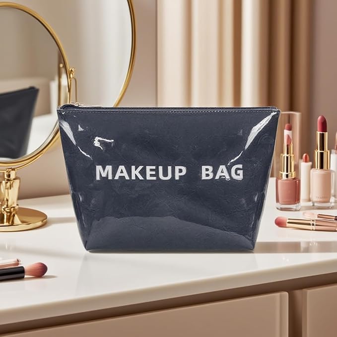 getgto Makeup Bag for Women, Portable Waterproof Cute Cosmetic Bags, Skincare Makeup Case Pouch with Zipper for Daily Use, Travel