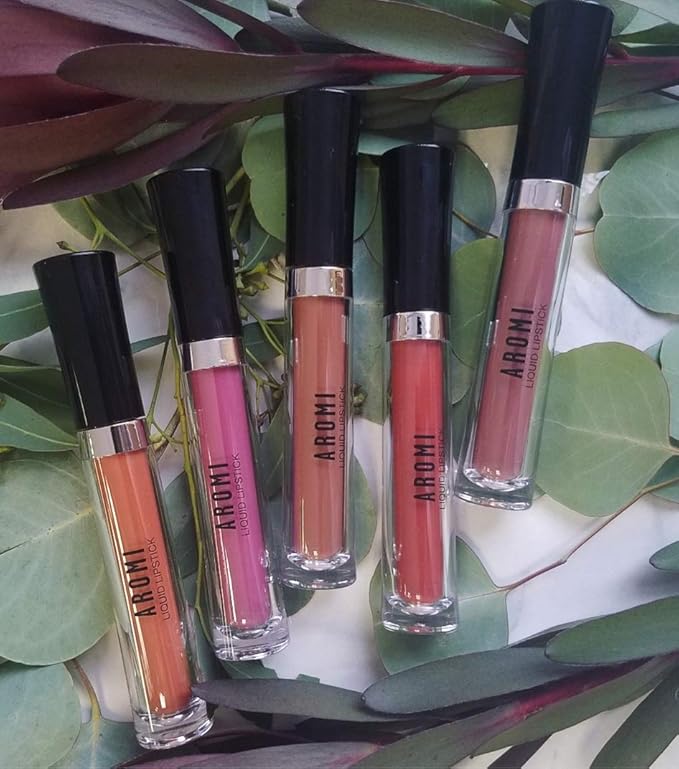 Aromi Woodsy Rose Matte Liquid Lipstick | Sepia Rosewood Lip Color for Women (Woodsy Rose)