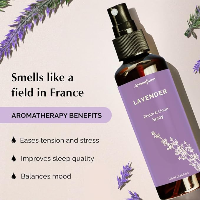 Lavender Air Freshener Spray for Room, Linen & Pillow 100ml by Aromafume