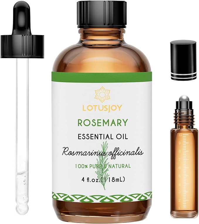 LOTUSJOY Rosemary Oil for Hair Growth, 100% Pure, 4 Oz
