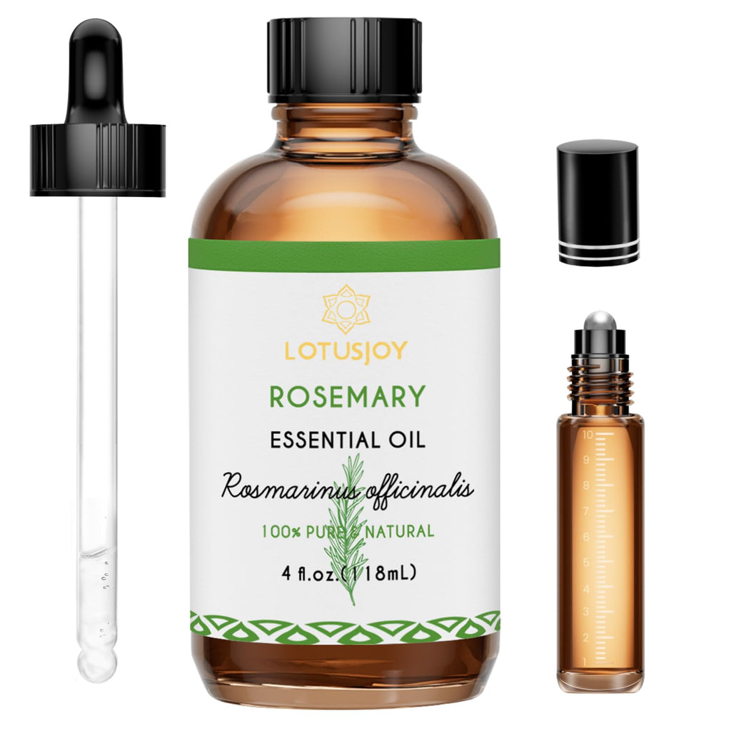 LOTUSJOY Rosemary Oil for Hair Growth, 100% Pure, 4 Oz