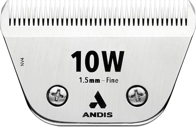 Andis 561460 ceramicEDGE Wide Blade, #10W Fine Tooth, Stainless Steel