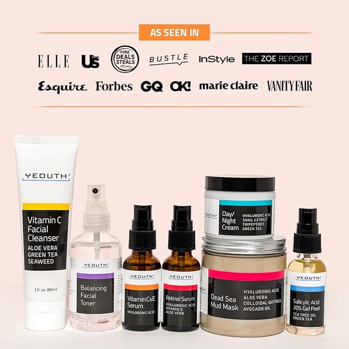 YEOUTH Skin Care Set For Clearer-Looking Skin 7-Piece
