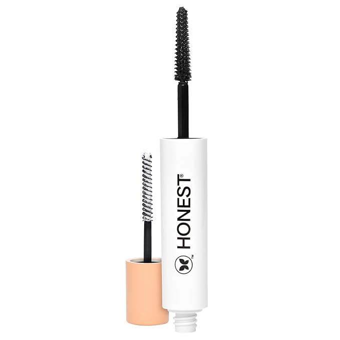 Honest Beauty 2-in-1 Extreme Length Clean Mascara, Primer, Black,.27 fl oz