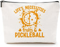 CQM Pickleball Gifts Makeup Bag Pickleball Accessories Cosmetic Bag Pickleball Zipper Pouch Pickleball Lover Gifts for Girls Women Her Pickleball Fans Player Coach Girlfriend Christmas Birthday Gifts